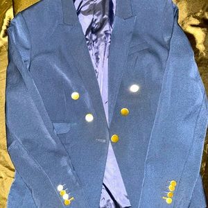 Express Gold Button Blazer